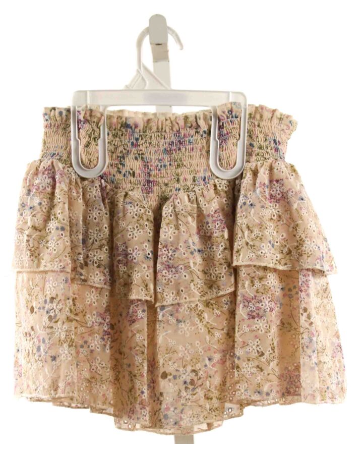 KATIEJNYC  PURPLE EYELET FLORAL  SKIRT