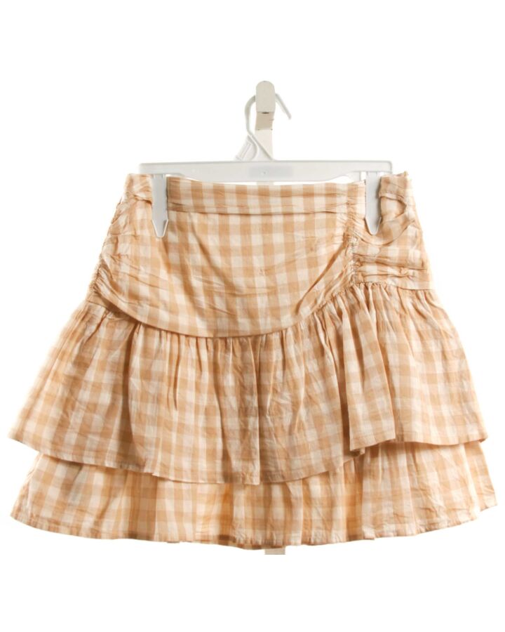 MAYORAL  KHAKI  GINGHAM  SKIRT