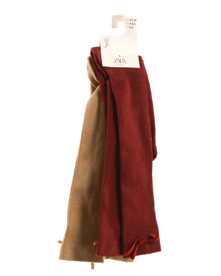 ZARA  MAROON    SOCKS