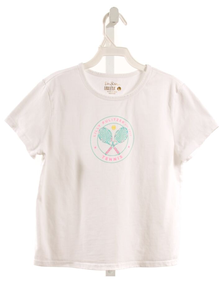 LILLY PULITZER  WHITE   PRINTED DESIGN T-SHIRT