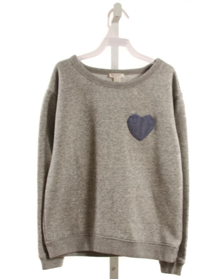 CREWCUTS  GRAY   APPLIQUED PULLOVER