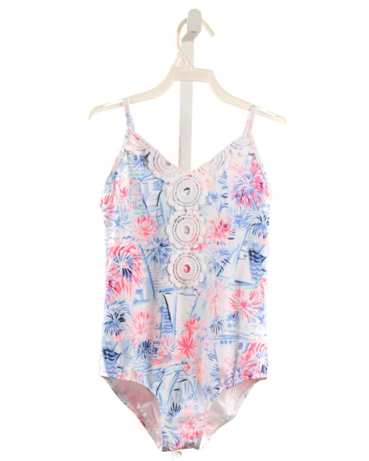 LILLY PULITZER  LT BLUE    1-PIECE SWIMSUIT