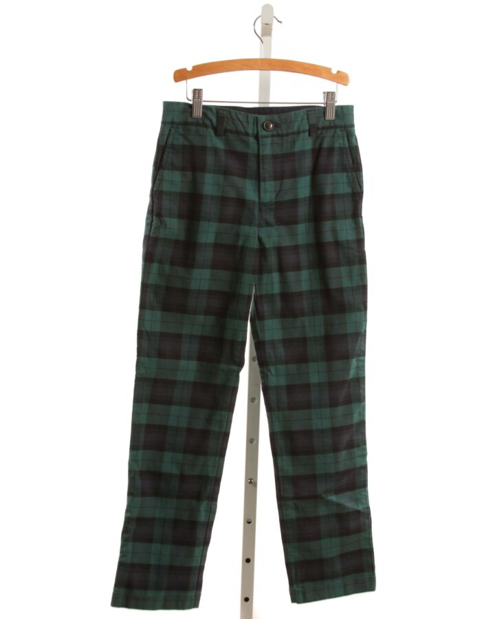 VINEYARD VINES  FOREST GREEN  PLAID  PANTS