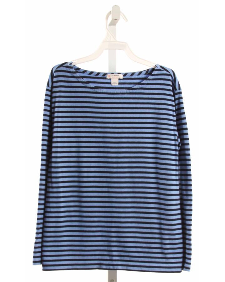 CREWCUTS  BLUE  STRIPED  KNIT LS SHIRT