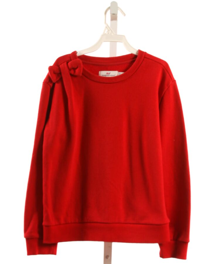 VINEYARD VINES  RED    SWEATER WITH BOW