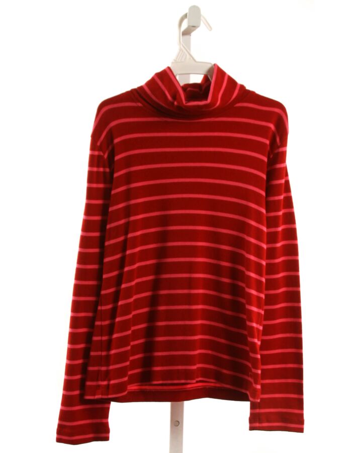 VINEYARD VINES  RED KNIT STRIPED  KNIT LS SHIRT