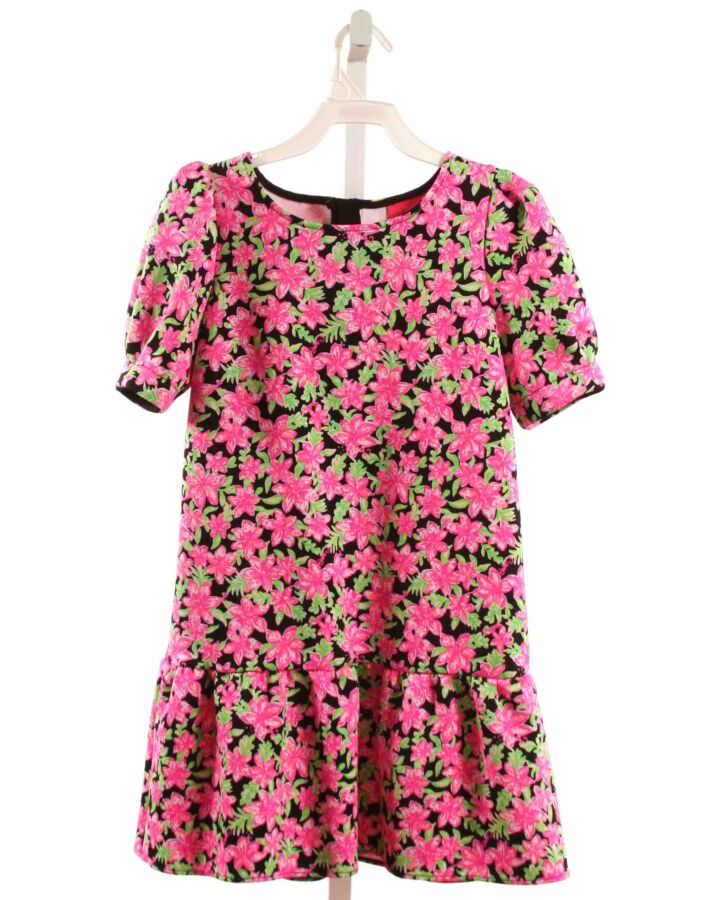 LILLY PULITZER  HOT PINK  FLORAL  KNIT DRESS