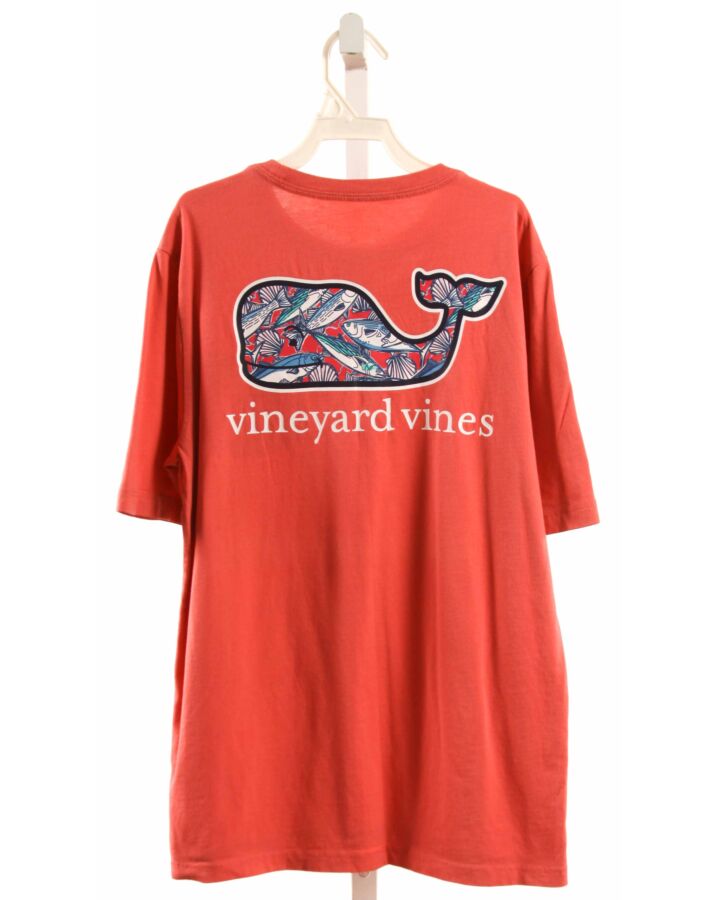 VINEYARD VINES  RED   PRINTED DESIGN T-SHIRT