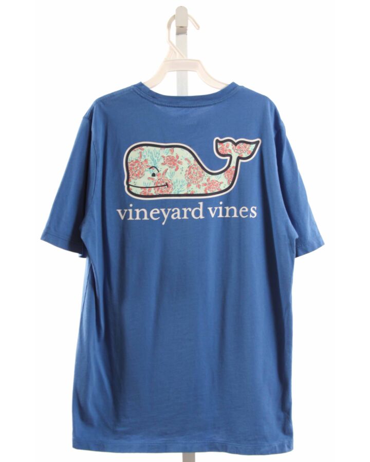 VINEYARD VINES  BLUE   PRINTED DESIGN T-SHIRT