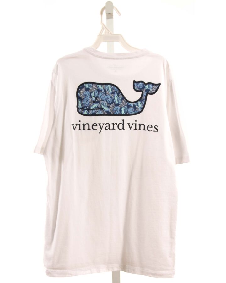 VINEYARD VINES  WHITE   PRINTED DESIGN T-SHIRT