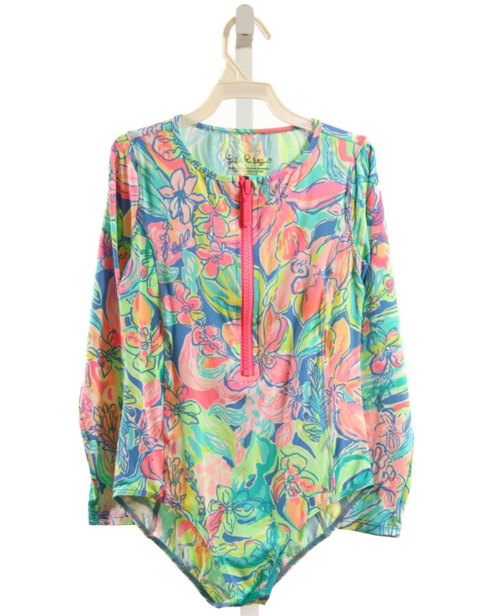 LILLY PULITZER  MULTI-COLOR  FLORAL  1-PIECE SWIMSUIT