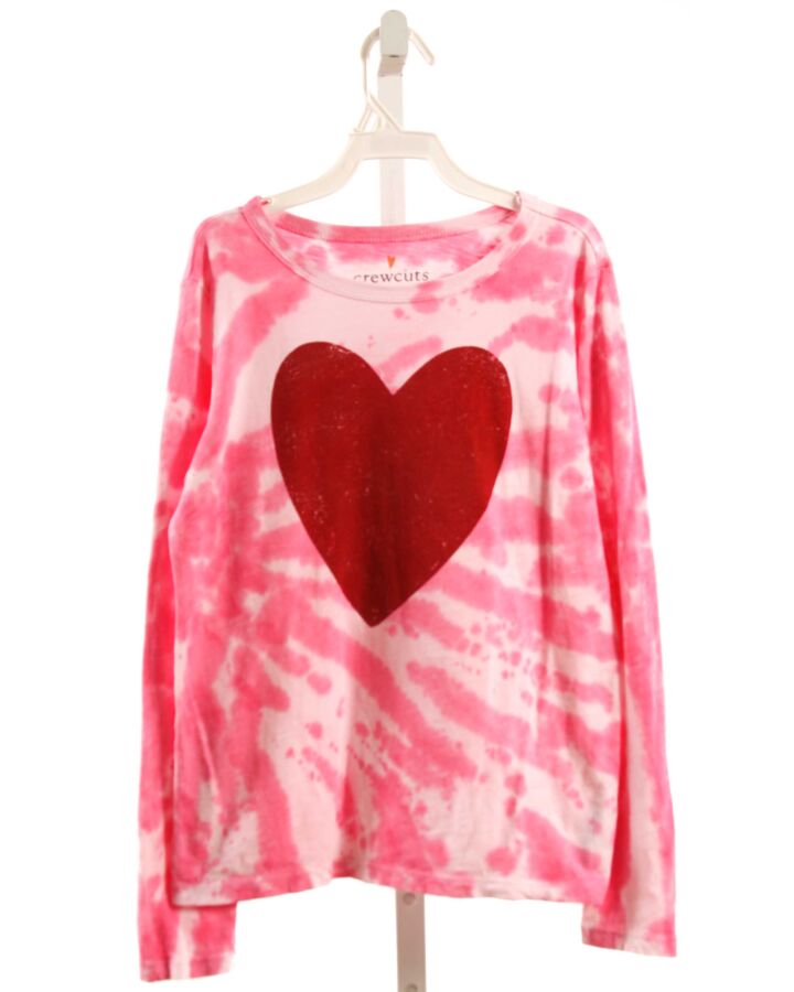 CREWCUTS  PINK   PRINTED DESIGN KNIT LS SHIRT