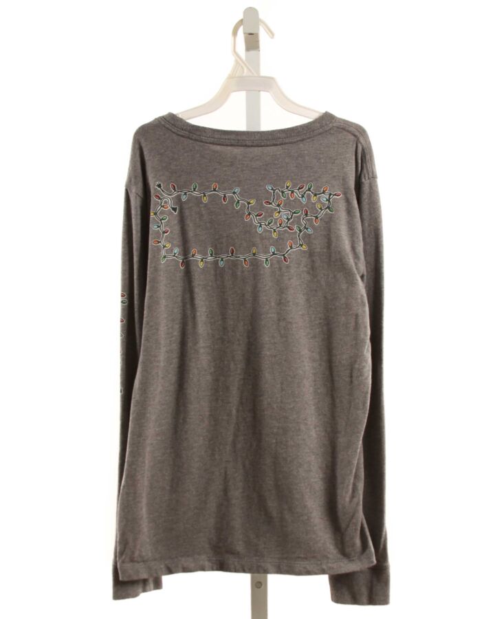 VINEYARD VINES  GRAY   PRINTED DESIGN KNIT LS SHIRT