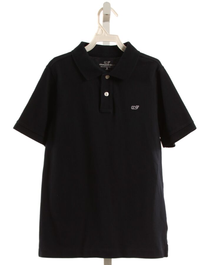 VINEYARD VINES  BLUE PIQUE   KNIT SS SHIRT