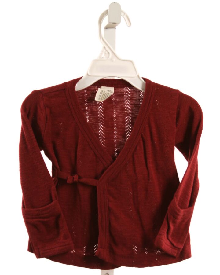 KATE QUINN  MAROON    KNIT LS SHIRT