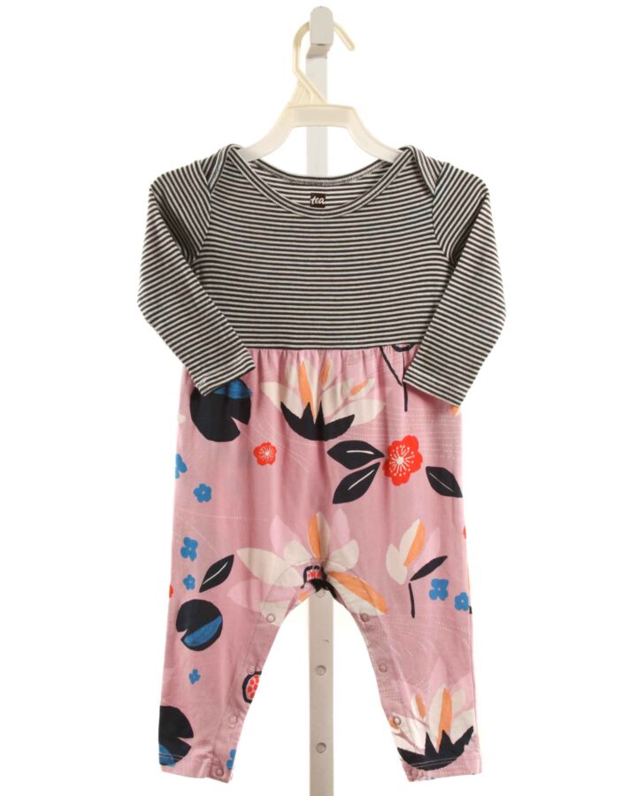 TEA  LAVENDER  FLORAL  KNIT ROMPER
