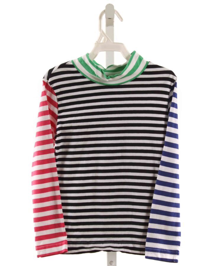 FLORENCE EISEMAN  MULTI-COLOR  STRIPED  KNIT LS SHIRT