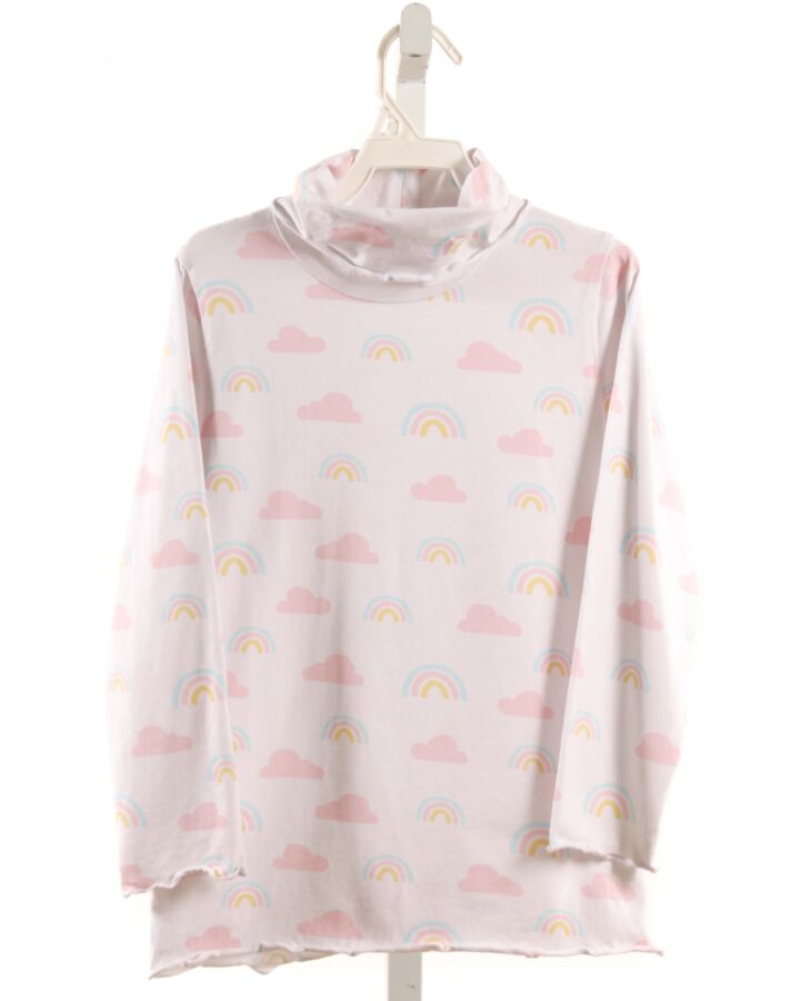 STITCHY FISH  WHITE  PRINT  KNIT LS SHIRT