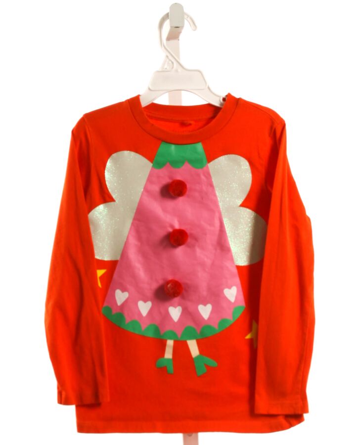 STELLA MCCARTNEY  RED   PRINTED DESIGN KNIT LS SHIRT