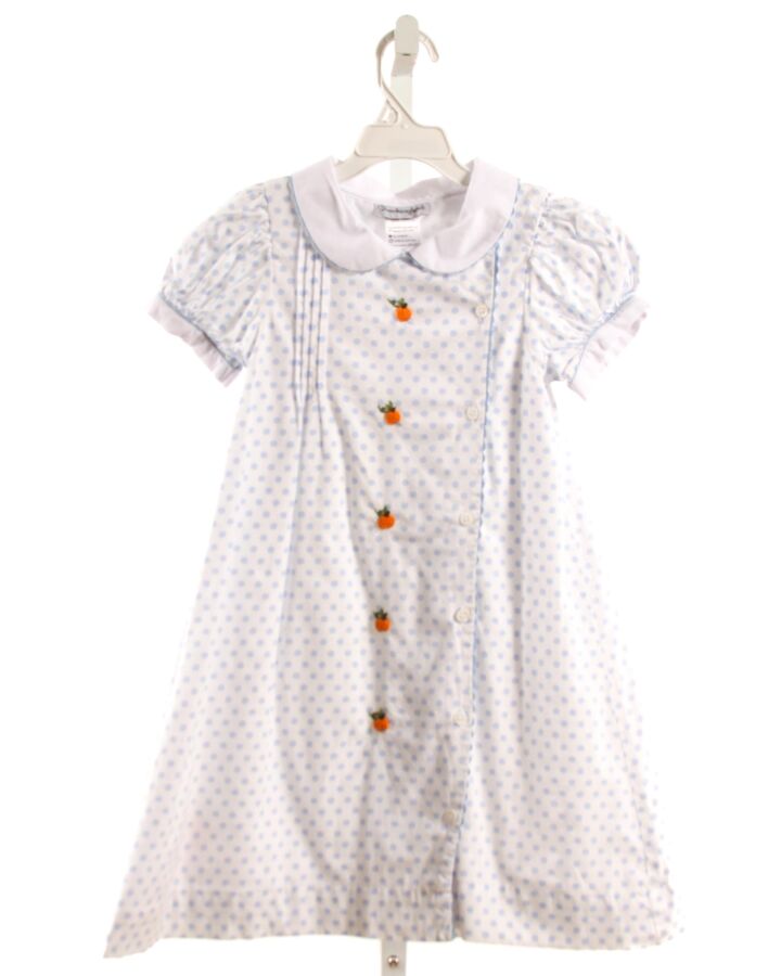 SMOCKINGBIRD  LT BLUE  POLKA DOT  DRESS WITH RIC RAC