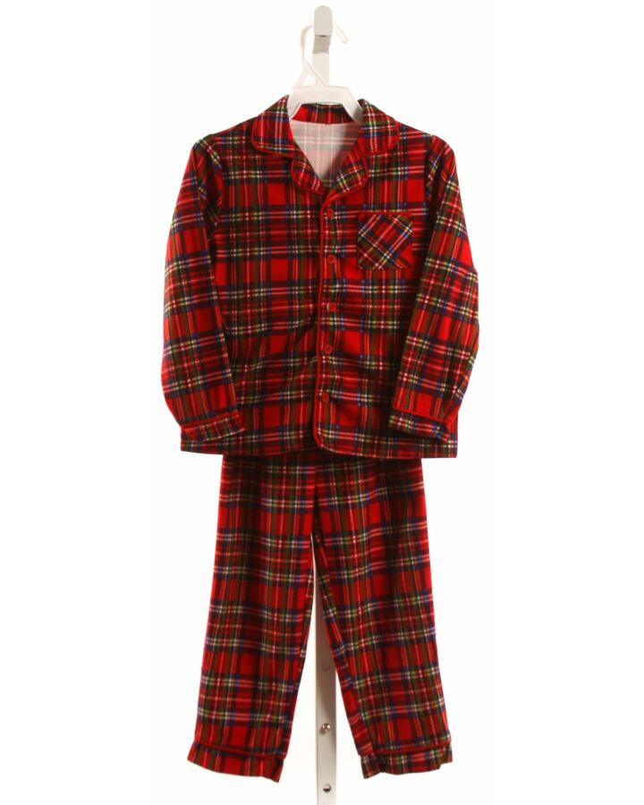 LITTLE ME  RED FLANNEL PLAID  LOUNGEWEAR