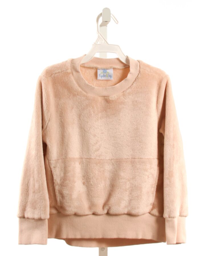 EYELET & IVY  LT PINK FLEECE   PULLOVER