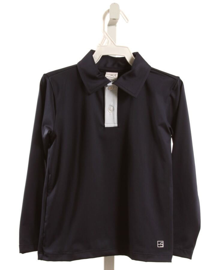 SET BY LULLABY SET  NAVY    KNIT LS SHIRT