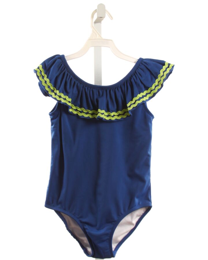 EYELET & IVY  ROYAL BLUE    1-PIECE SWIMSUIT WITH RUFFLE