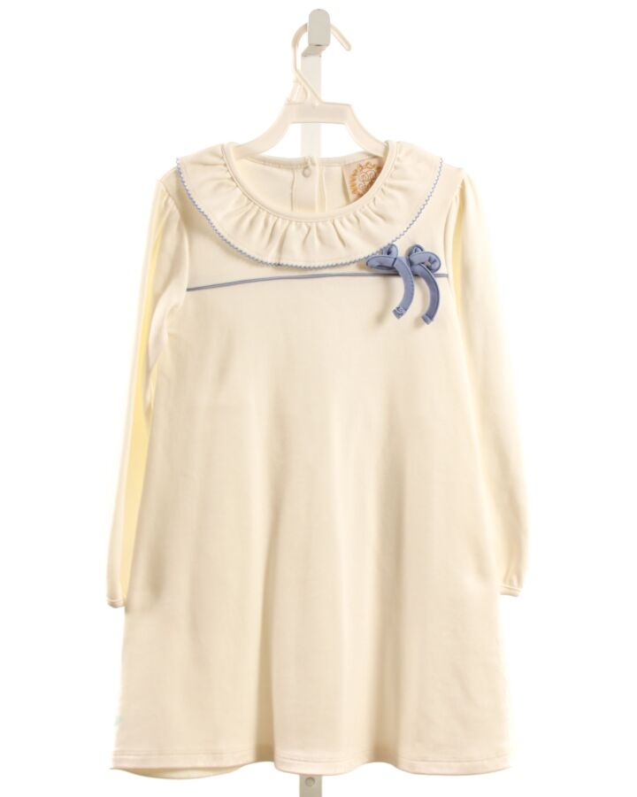 THE BEAUFORT BONNET COMPANY  WHITE    KNIT DRESS WITH PICOT STITCHING