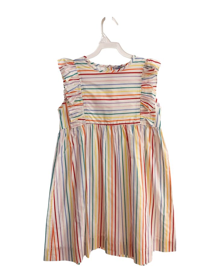 EYELET & IVY  MULTI-COLOR  STRIPED  DRESS WITH RUFFLE