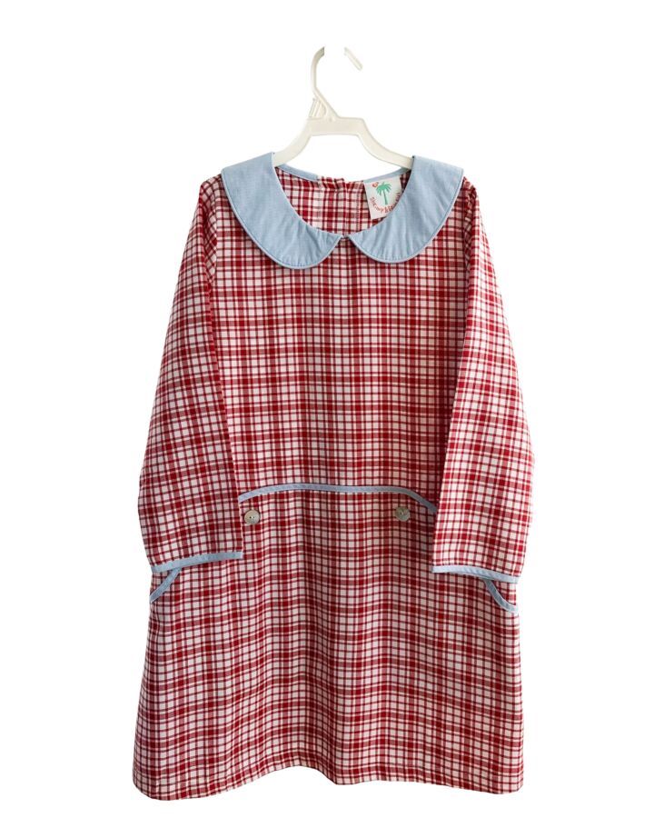 SHRIMP & GRITS  RED  PLAID  DRESS