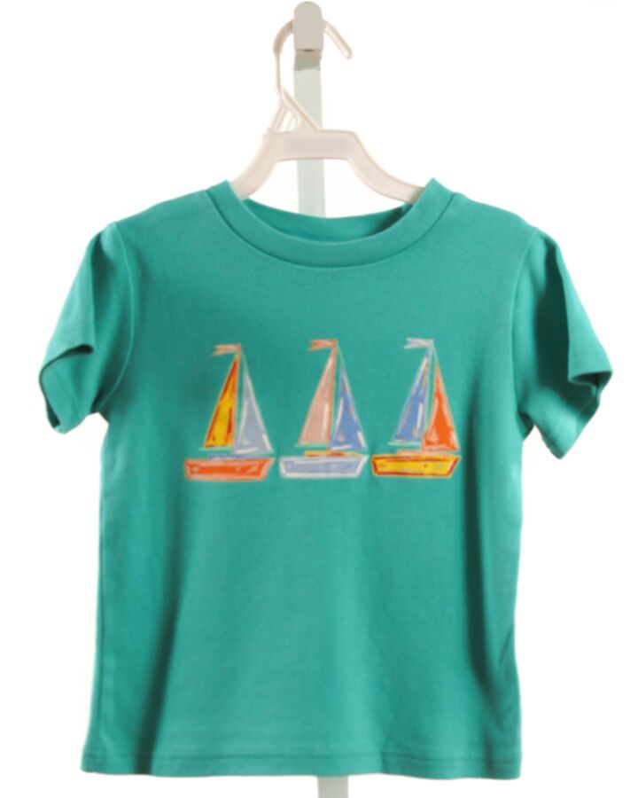 EYELET & IVY  GREEN KNIT   T-SHIRT