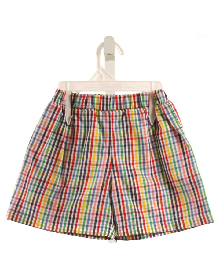THE BEAUFORT BONNET COMPANY  RED  PLAID  SWIM TRUNKS