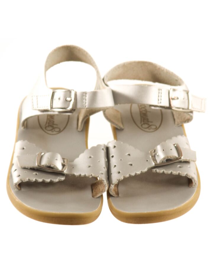 FOOTMATES SILVER SANDALS  *EUC SIZE TODDLER 12