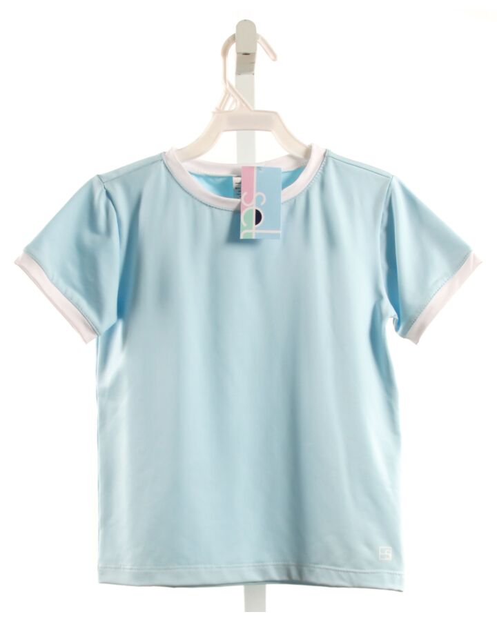 SET BY LULLABY SET  LT BLUE    KNIT SS SHIRT