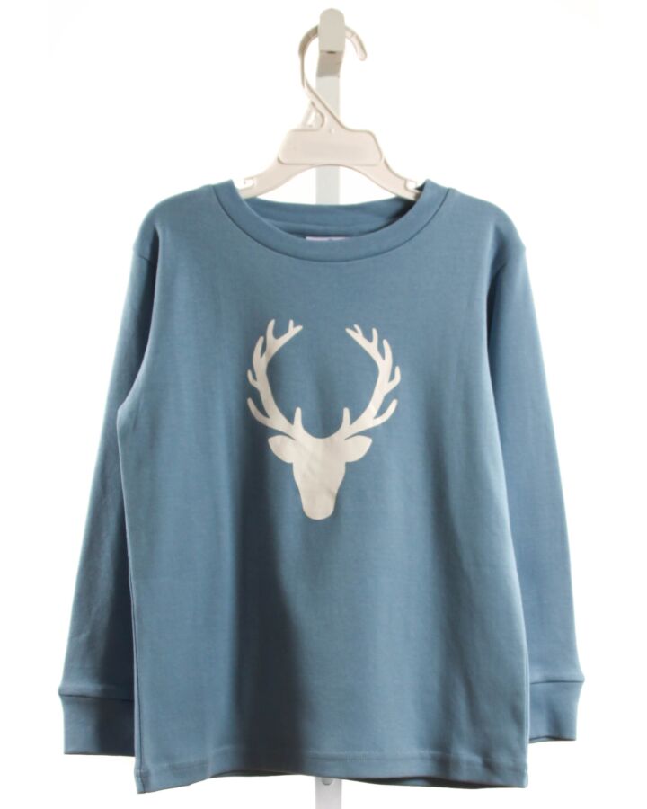EYELET & IVY  BLUE  PRINT  KNIT LS SHIRT