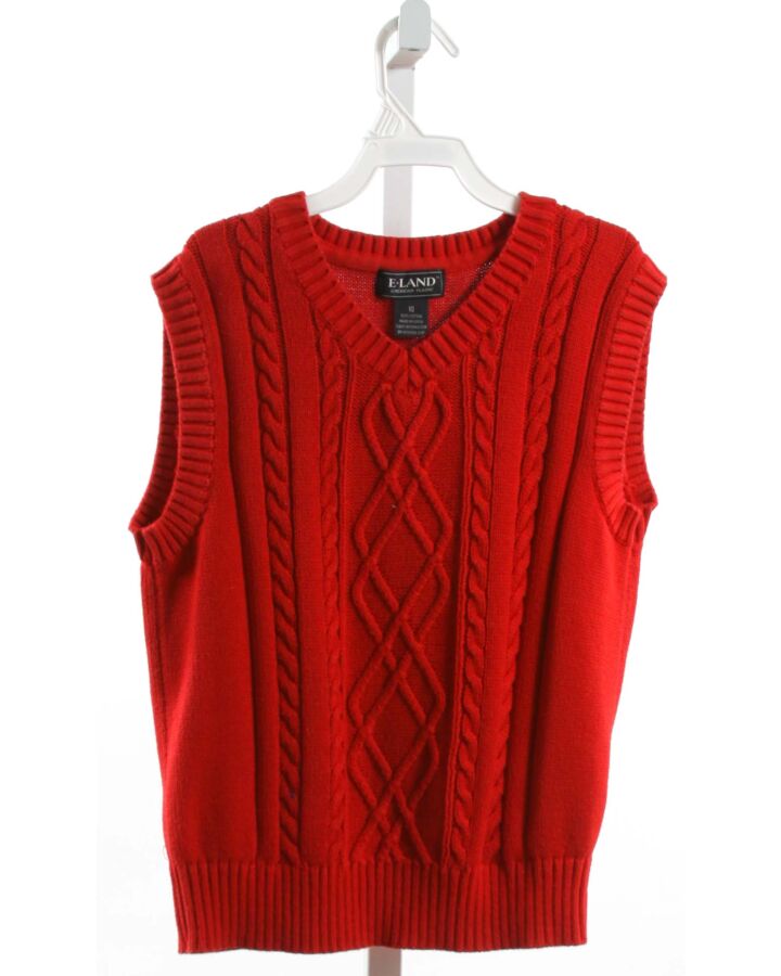 E-LAND  RED    SWEATER VEST