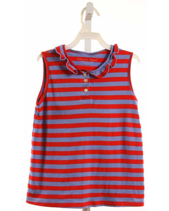 CPC  RED  STRIPED  SLEEVELESS SHIRT