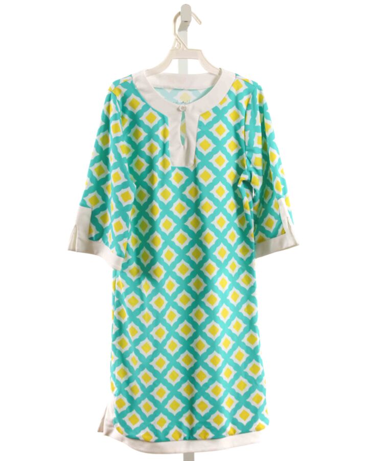 CABANA LIFE  YELLOW  PRINT  COVER UP