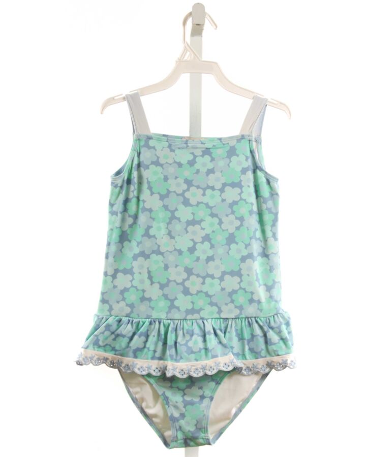 THE BEAUFORT BONNET COMPANY  MINT  FLORAL  1-PIECE SWIMSUIT