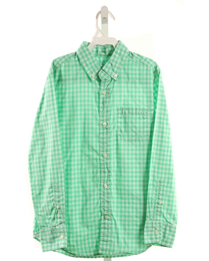 CREWCUTS  MINT  GINGHAM  DRESS SHIRT