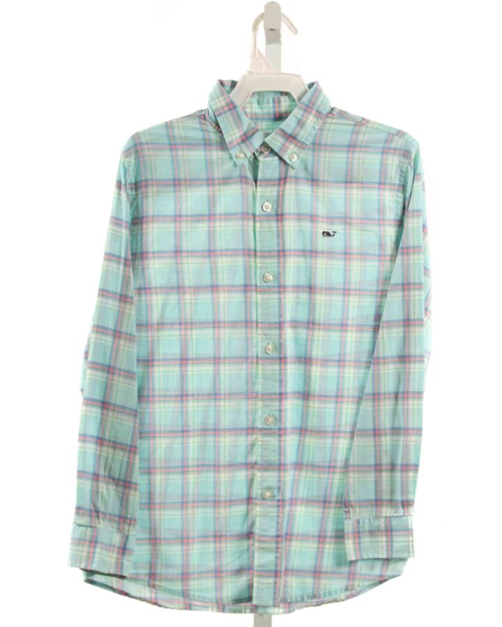 VINEYARD VINES  LT BLUE  PLAID  DRESS SHIRT