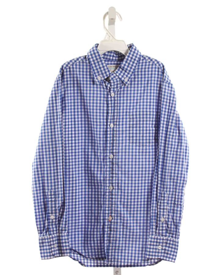 CREWCUTS  BLUE  GINGHAM  DRESS SHIRT