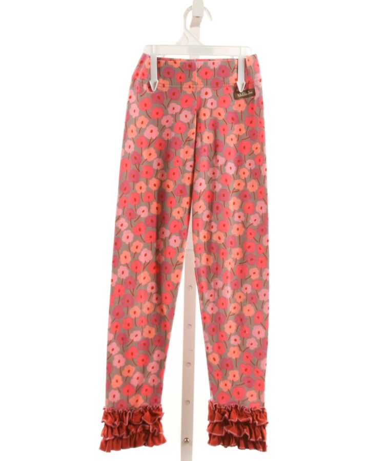 MATILDA JANE  HOT PINK  FLORAL  LEGGINGS WITH RUFFLE