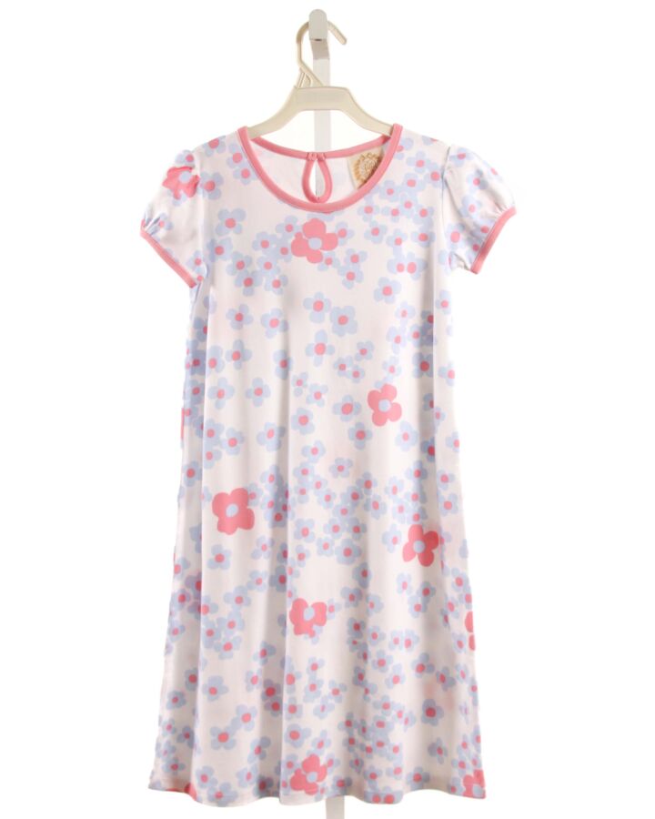 THE BEAUFORT BONNET COMPANY  LT BLUE  FLORAL  KNIT DRESS