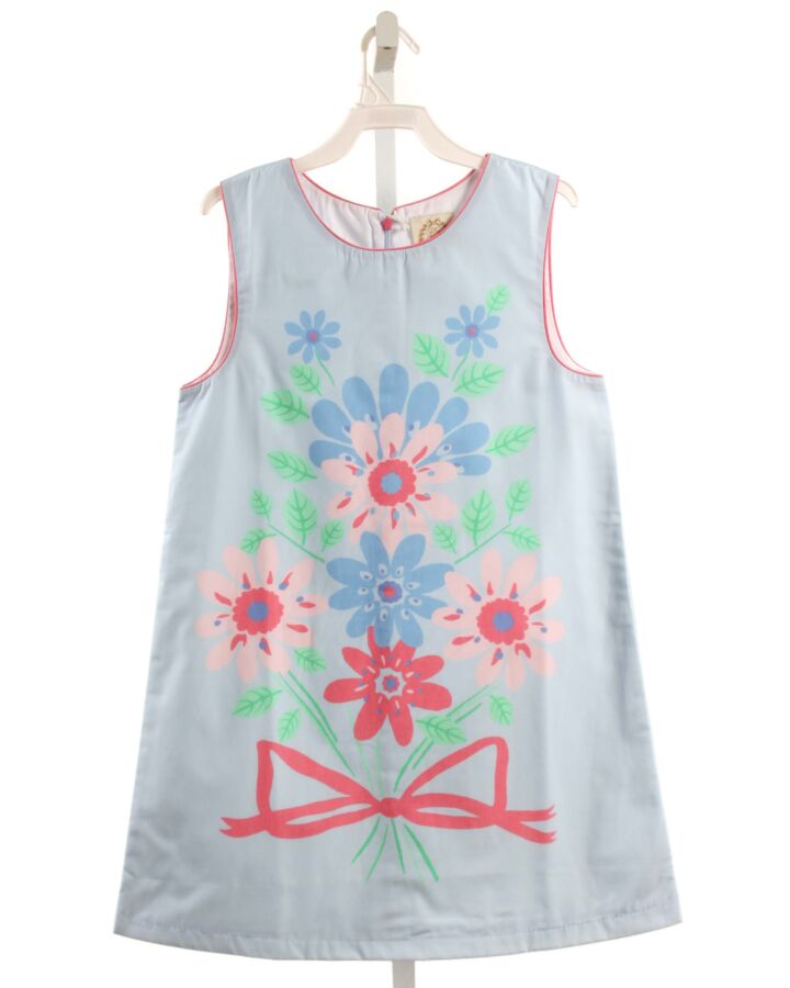 THE BEAUFORT BONNET COMPANY  LT BLUE  FLORAL PRINTED DESIGN DRESS