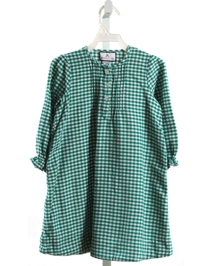 PETITE PLUME  GREEN  GINGHAM  LOUNGEWEAR