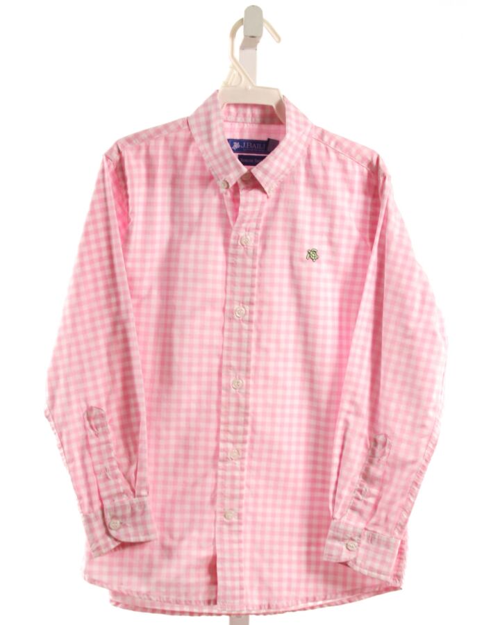 J. BAILEY  PINK  GINGHAM  DRESS SHIRT