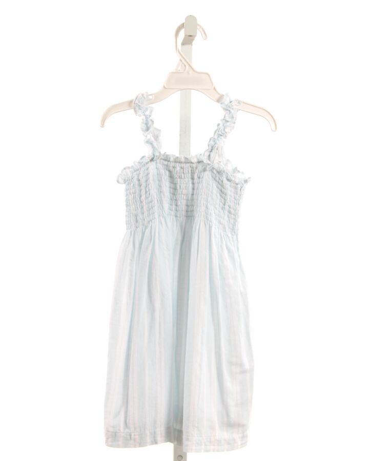 JAMES & LOTTIE  LT BLUE  STRIPED SMOCKED DRESS