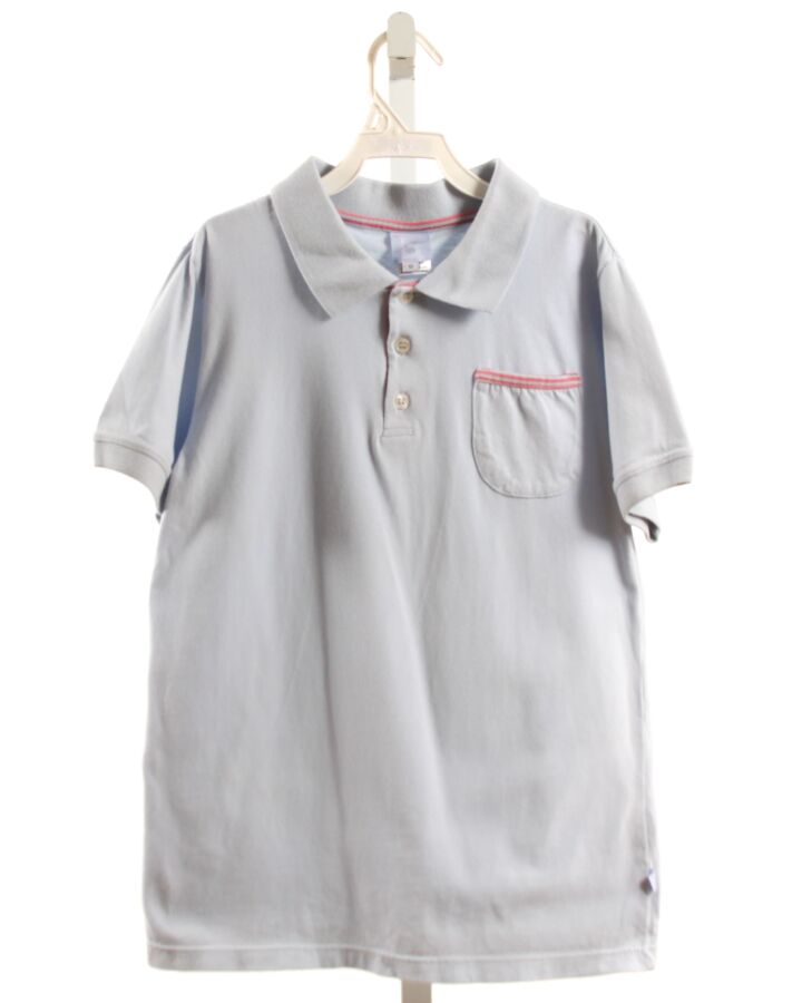 BELLA BLISS  LT BLUE    KNIT SS SHIRT